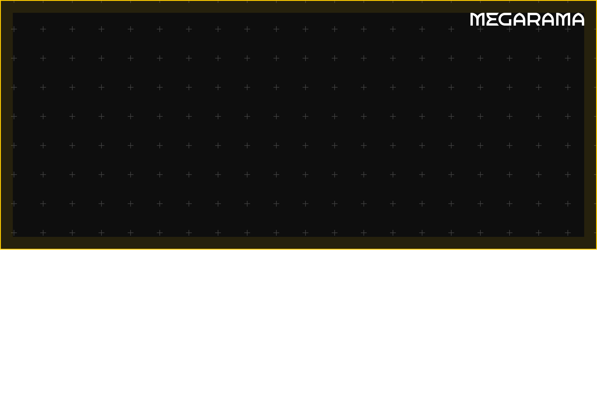 Template représentant le positionnement du logo sur un écran de cinéma SCOPE 2K.