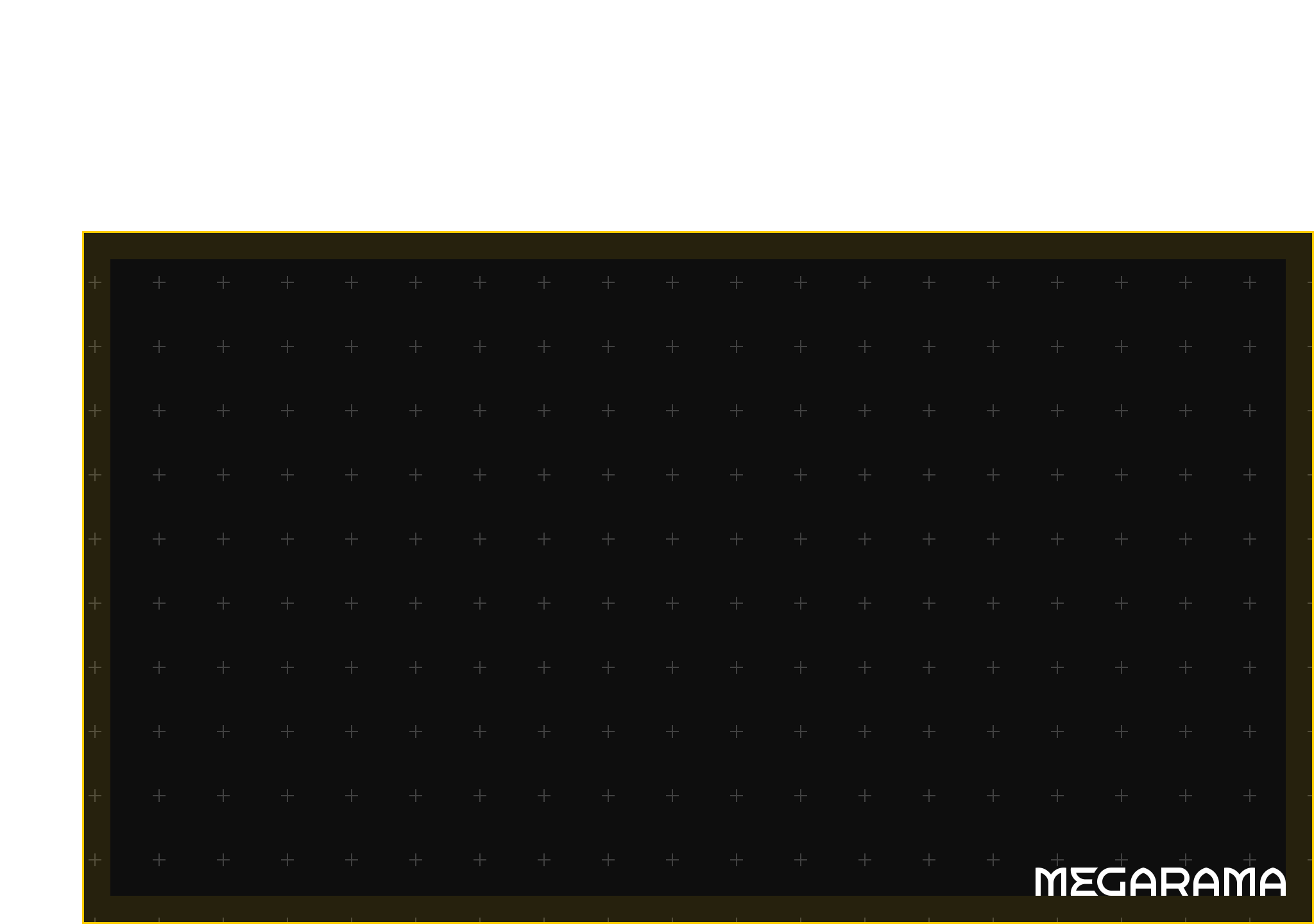 Template représentant le positionnement du logo sur un écran standard Full HD.